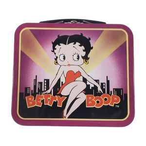 Vintage 1997 Betty Boop Mini Lunch Box Tin Collectible Display 5.5"X4.5"X2.25"